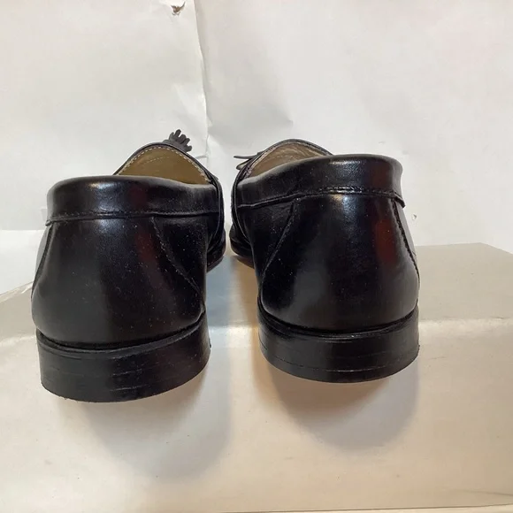 Rare Buffalo Creek Vintage Classic Black Tassel Leather Loafers Men’s size 8